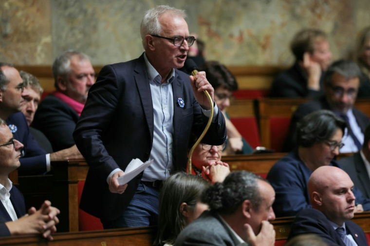 Le député Les Ecologistes-EELV Charles Fournier s'exprime lors d'une séance de questions au gouvernement à l'Assemblée nationale, à Paris, le 5 novembre 2024 ( AFP / Thomas SAMSON )
