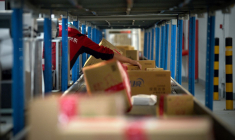 Un entrepot de JD.com à Beijing, en 2024 (illustration) ( AFP / WANG ZHAO )