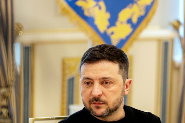 Le président ukrainien Volodymyr Zelensky à Kiev en Ukraine le 5 mars 2026 ( AFP / Tetiana DZHAFAROVA )