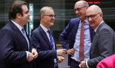 Eurozone finance ministers' meeting in Brussels