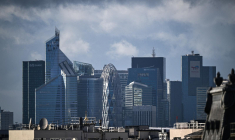 La Défense à Paris, le 1er novembre 2023. ( AFP / MIGUEL MEDINA )