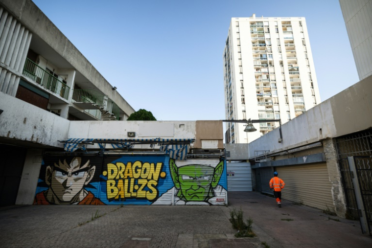Le quartier de Pissevin à NÎmes, le 6 août 2024 dans le Gard ( AFP / CLEMENT MAHOUDEAU )