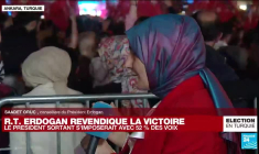 Erdogan revendique la victoire à la présidentielle turque : "Un sentiment de réussite après une élection compliquée"