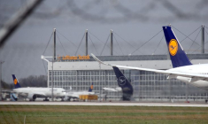 Un avion Lufthansa à l'aéroport de Munich