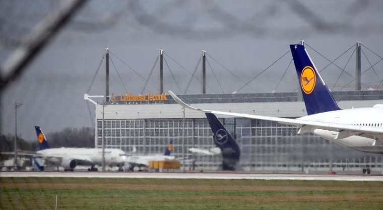 Un avion Lufthansa à l'aéroport de Munich
