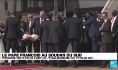 Le pape est arrivé pour son "pèlerinage de paix" au Soudan du Sud