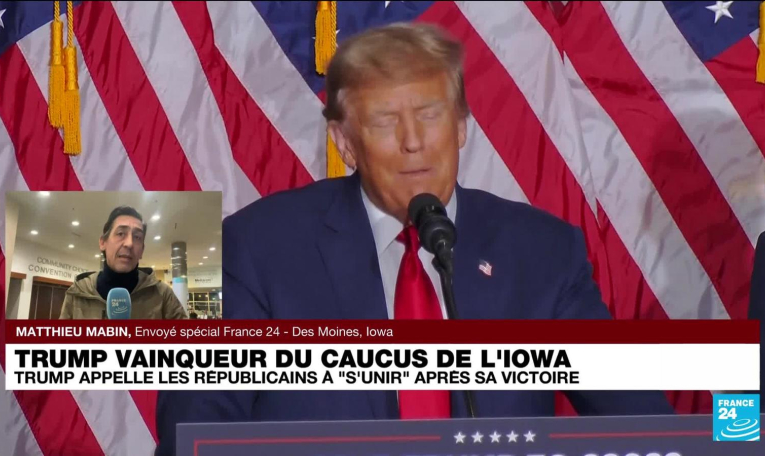 Victoire triomphale de Donald Trump à la primaire républicaine de l'Iowa