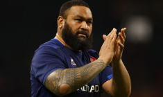 Uini Atonio après un match des Six Nations à Cardiff