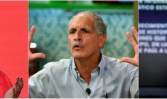 Combinaison de photos des candidats à la présidence du Honduras à Tegucigalpa: de gauche à droite Rixi Moncada, le 9 novembre 2025, Nasry Asfura le 26 novembre 2021 et Salvador Nasralla le 9 novembre 2025 ( AFP / Orlando SIERRA )