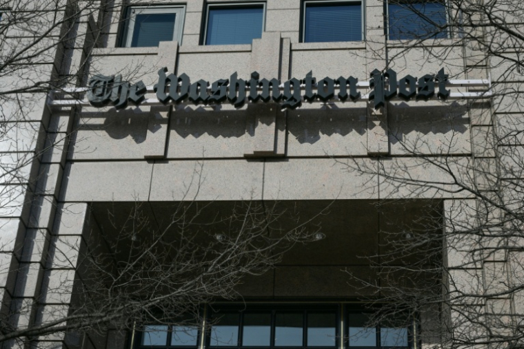 L'immeuble des bureaux du Washington Post à Washington, le 4 février 2026 ( AFP / Oliver Contreras )