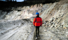 Vue du site Imerys de Beauvoir (à Echassières dans l'Allier), où est prévu un projet d'extraction de lithium, le 17 janvier 2024 (ARCHIVES) ( AFP / OLIVIER CHASSIGNOLE )