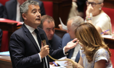 Le ministre de la Justice, Gérald Darmanin, à l'Assemblée nationale, le 30 juin 2026 à Paris ( AFP / Kenzo TRIBOUILLARD )