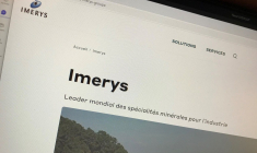 Le site Internet officiel d'Imerys. (Crédit: L. Grassin / )