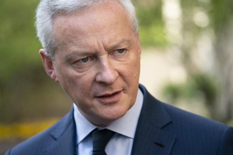 Bruno Le Maire, à Washington, le 12 avril 2023 ( AFP / STEFANI REYNOLDS )