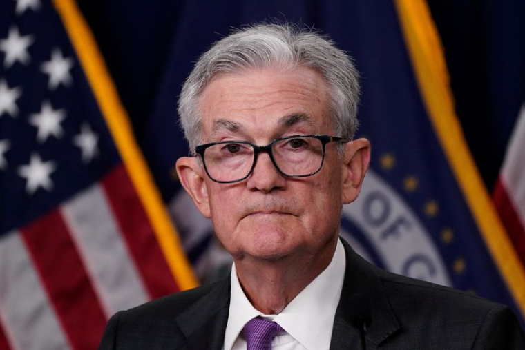 Le président de la Réserve fédérale américaine, Jerome Powell, participe à une conférence de presse à Washington.