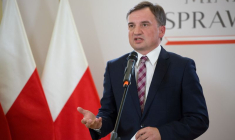 Polish Minister of Justice Zbigniew Ziobro attends press conference amid coalition tension in Warsaw