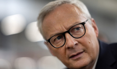 Bruno Le Maire à Quimper, le 24 octobre 2023. ( AFP / FRED TANNEAU )