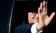 L'ancien président François Hollande à Saint-Malo le 28 octobre 2026 ( AFP / Sebastien Salom-Gomis )