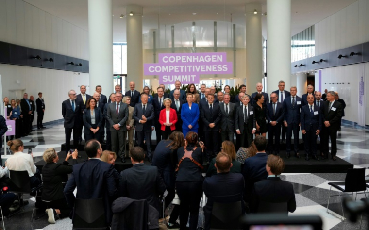 Les dirigeants des 27 réunis à Copenhague, au Danemark, le 1er octobre 2025 ( Ritzau Scanpix / Sebastian Elias Uth )
