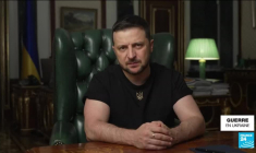Ukraine : "Nous allons tous vous retrouver", assure V. Zelensky après des frappes russes sur Kiev