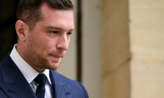 Jordan Bardella à l'Hôtel Matignon, à Paris, le 2 septembre 2025 ( AFP / Bertrand GUAY )