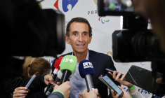 Le PDG de Carrefour Alexandre Bompard le 11 septembre 2024 à Paris. ( AFP / LUDOVIC MARIN )