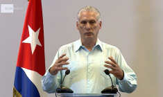 Le président cubain, Miguel Diaz-Canel, lors d'une intervention télévisée à La Havane, le 5 février 2026 ( CUBA TV / - )