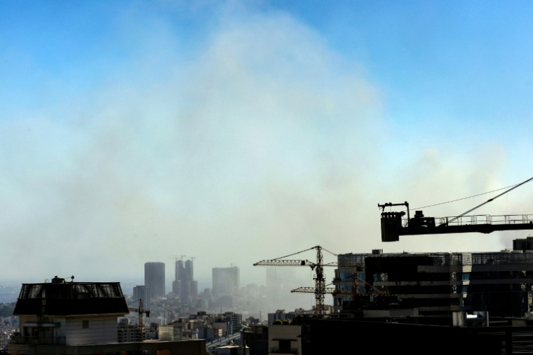 De la fumée s'élève dans le ciel de Téhéran après des frappes israéliennes, le 18 juin 2025 ( AFP / - )