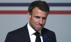 Emmanuel Macron, le 8 mai 2023, à Paris ( POOL / LAURENT CIPRIANI )