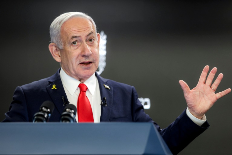 Le Premier ministre israélien Benjamin Natanyahu, le 10 août 2025 à Jérusalem ( POOL / ABIR SULTAN )