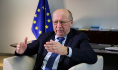 Le commissaire européen à la Défense Andrius Kubilius