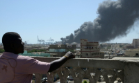Port-Soudan le 6 mai 2025, après une attaque de drones, la troisième contre cette ville du Soudan en plein guerre civile ( AFP / - )