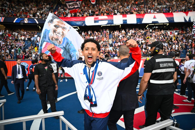 Marquinhos, premier joueur de l'histoire à remporter dix fois la Ligue 1