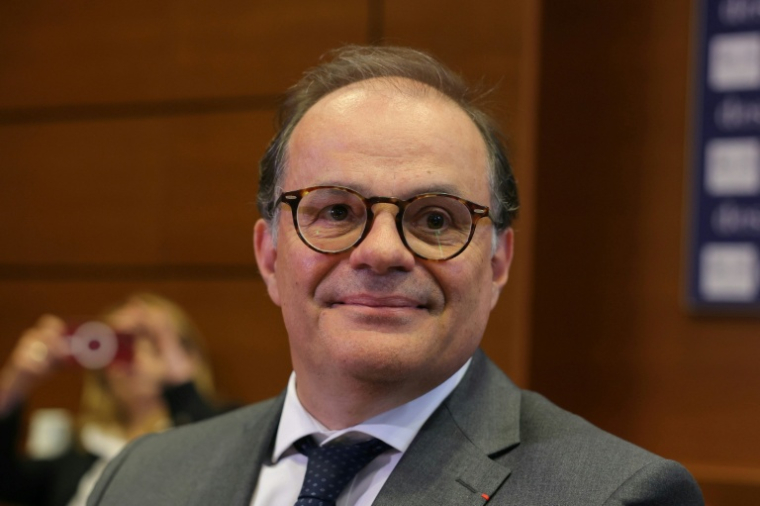 FEmmanuel Moulin, ancien secrétaire général de l'Elysée et candidat au poste de gouverneur de la Banque de France, assiste à une audition devant la commission des finances de l'Assemblée nationale, le 20 mai 2026 à Paris ( AFP / Thomas SAMSON )