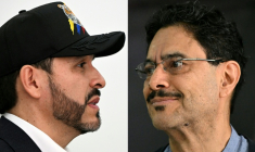 Montage photo du 20 juin 2026 montrant les candidats à la présidentielle en Colombie, Abelardo de la Espriella (à gauche) et Ivan Cepeda (à droite) ( AFP / Luis Acosta )