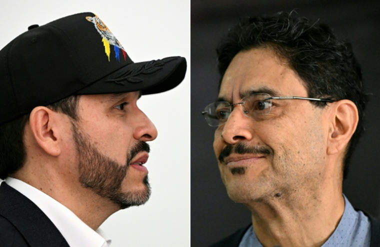 Montage photo du 20 juin 2026 montrant les candidats à la présidentielle en Colombie, Abelardo de la Espriella (à gauche) et Ivan Cepeda (à droite) ( AFP / Luis Acosta )