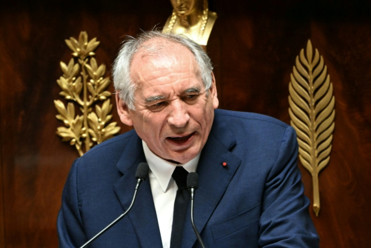 François Bayrou engage la responsabilité de son gouvernement devant l'Assemblée nationale, le 8 septembre 2025 ( AFP / Bertrand GUAY )