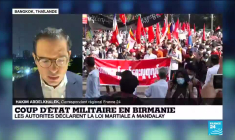 Coup d'État militaire en Birmanie : les autorités déclarent la loi martiale à Mandalay
