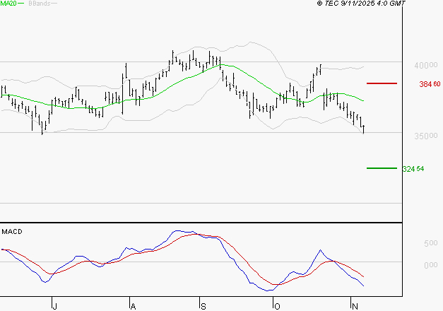 L'OREAL : Sous les résistances, une consolidation est probable