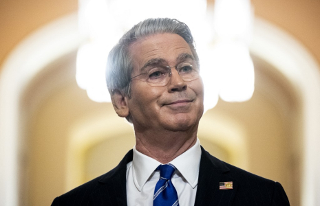 Le secrétaire au Trésor américain, Scott Bessent, le 27 juin 2025, à Washington DC ( GETTY IMAGES NORTH AMERICA / AL DRAGO )