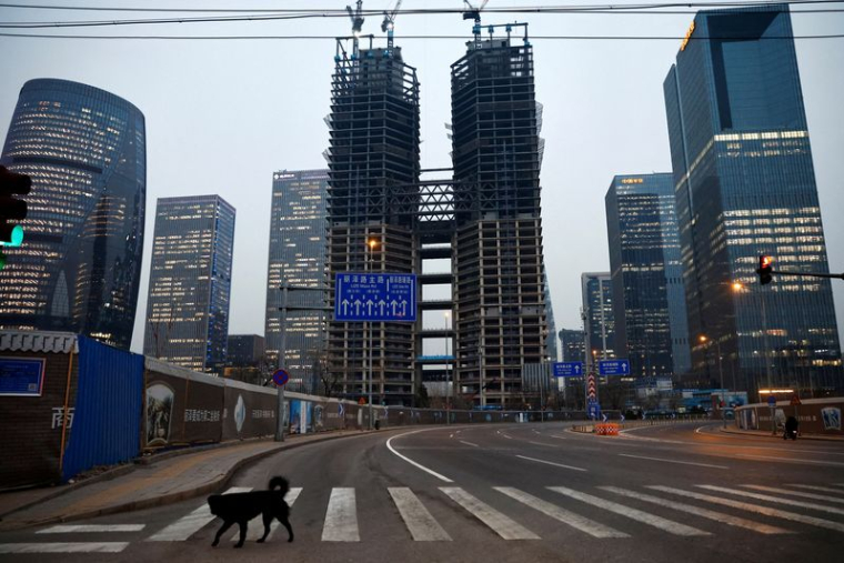Photo d'archives d'un quartier financier à Pékin