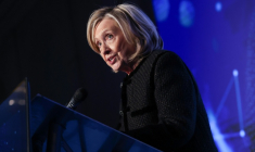 L'ancienne cheffe de la diplomatie américaine Hillary Clinton à Berlin, le 16 février 2026 ( AFP / Adam BERRY )