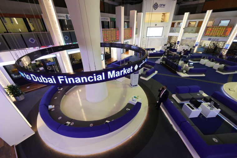Vue générale du Dubai Financial Market à Dubaï