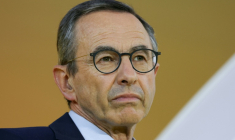 Bruno Retailleau participe à un débat avec d'autres candidats à l'élection présidentielle, le 27 août 2026 à Paris ( AFP / Thomas SAMSON )