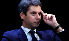 L'ancien Premier ministre  et secrétaire général de Renaissance, Gabriel Attal, le 11 avril 2026 à Paris ( AFP / Ian LANGSDON )