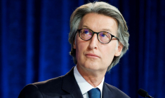 Jean-Charles Decaux, président du Conseil de surveillance d'Eurazeo, en mai 2024, à Paris ( AFP / LUDOVIC MARIN )