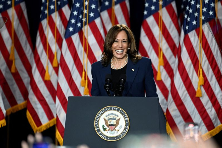 Kamala Harris lors d'un événement de campagne