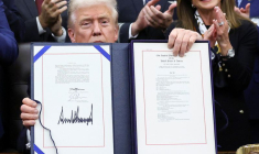 Le président des États-Unis Donald Trump