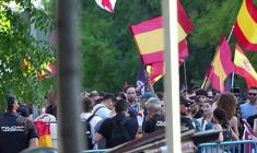 Manifestation devant l'ambassade du Maroc en Espagne contre l'afflux de migrants à Ceuta