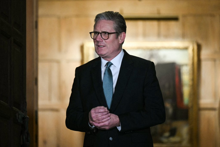 Keir Starmer à Aylesbury, au Royaume-Uni, le 9 janvier 2025. ( AFP / JUSTIN TALLIS )